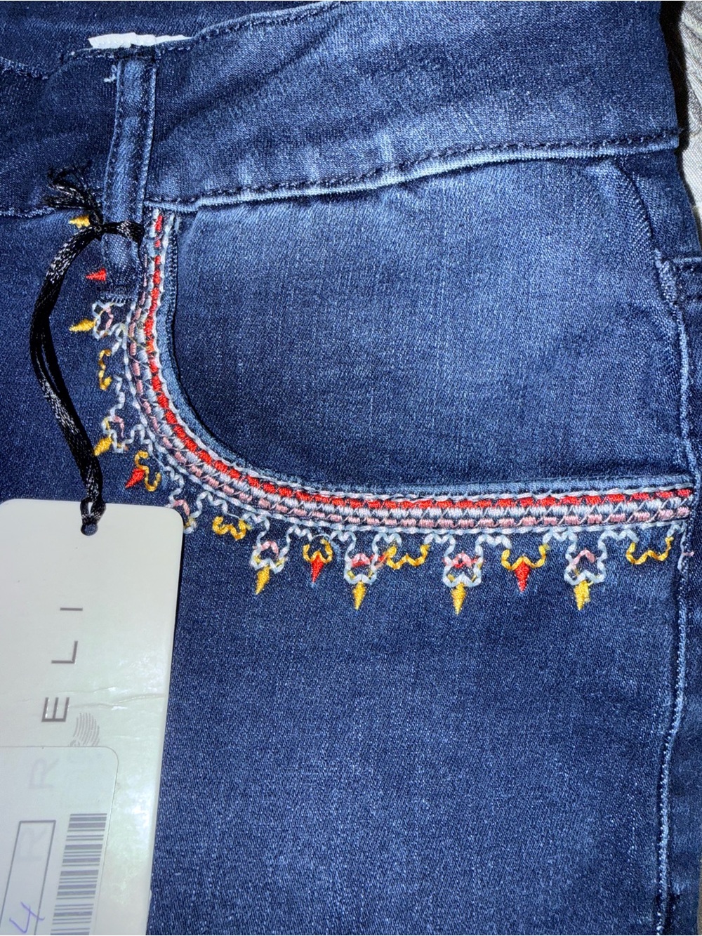 Carreli Jeans Dark wash with embroidery US34 - Picture 3 of 9